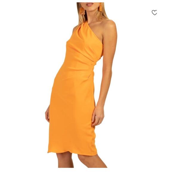 NWT Trina Turk Poem Asymmetric Knee Length Dress - Size 8 - Picture 2 of 9